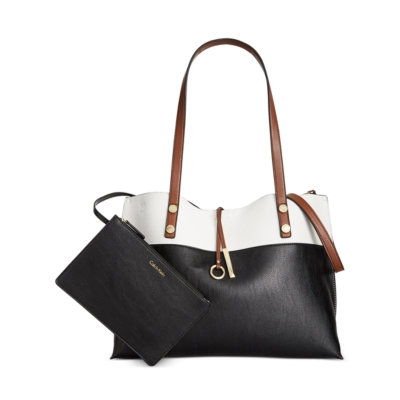 Calvin Klein Large Reversible Tote with Pouch