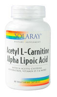 Country Life Acetyl L-Carnitine Alpha Lipoic Acid Solaray 60 Caps