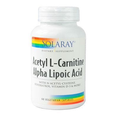 Country Life Acetyl L-Carnitine Alpha Lipoic Acid Solaray 60 Caps