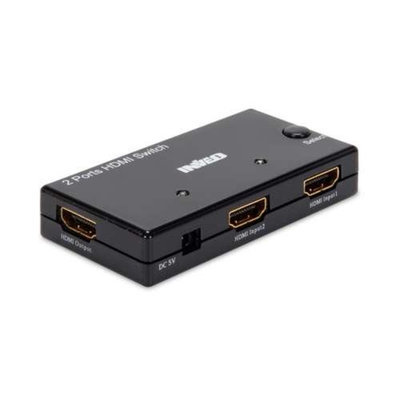 Inveo Video Switch- Mini HDMI 2X1 Intelligent Switch, Supports HDMI Cables Up To 16 ft. Long