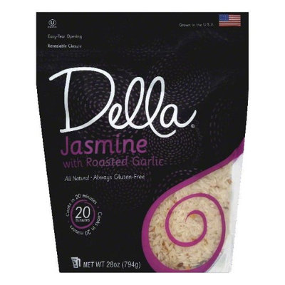 Della Gourmet 28 oz. Rice Jasmine With Roasted Garlic Case Of 6