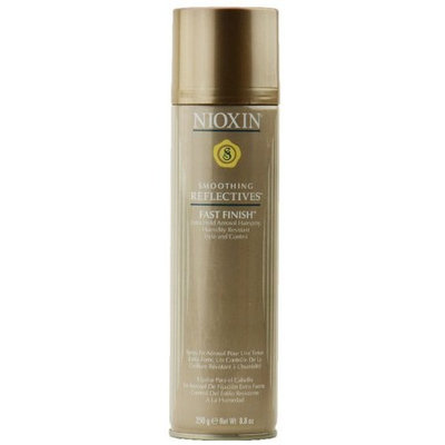 Nioxin Smoothing Reflectives Fast Finish Extra Hold Aerosal Spray Unisex, 8.8 Ounce