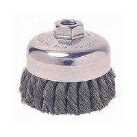 Weiler General-Duty Knot Wire Cup Brushes - sr-4 .014 ss 5/8-114in dia sin