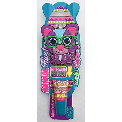 Yo-Yo2015 YoYo Lipgloss Cat Animal Hipsters with Retractable Clip on Lip Gloss for Adults and Children
