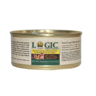 Nature's Logic Feline Chicken Dinner Fare Cat Food (Case of 12)