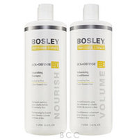 Bosley Defense Nourishing Shampoo & Volumizing Conditioner 33.8oz Duo Set for Color Treated Hair