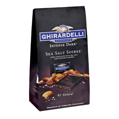 Ghirardelli Intense Dark Sea Salt Soiree and Roasted Almonds Chocolate