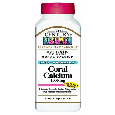 21st Century Coral Calcium 1000 Mg Capsules, 120-Count