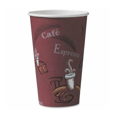 SOLO CUP COMPANY 16BI0041 Paper Hot Cup 16 oz. 300/CT Maroon