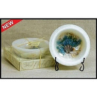 Habersham Candle Company 7in. Sand Sea Vessel, White