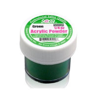 1/4 Ounce Green Acrylic Powder by Sassi for Beautiful Nails