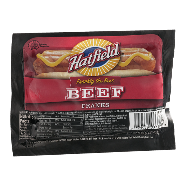 Hatfield Beef Franks 8 CT Reviews 2019