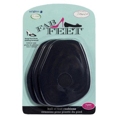 Fab Feet Ball of Foot - Black (3 pack)