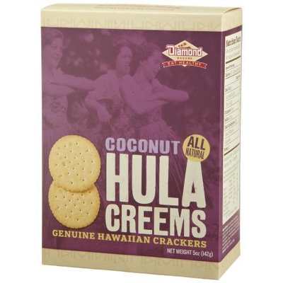 Diamond Bakery Hawaiian Crackers, Coconut Hula Creems, 5 Ounce (Pack of 6)
