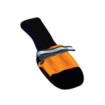 Muttluks Fleece Lined 4.75-Inch to 5.25-Inch Dog Boots, XX-Large, Orange, Set of 4