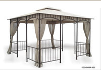 Dc America DC America GO31215BR-BDC-GM Gazebo with Insect Screen: GO31215BR-BDC
