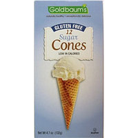 Goldbaums Ice Cream Cones, 12 Cones, Gluten Free Sugar Cone, 4.7-Ounce (Pack of 4)