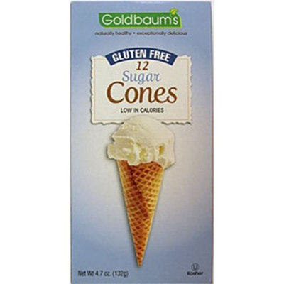 Goldbaums Ice Cream Cones, 12 Cones, Gluten Free Sugar Cone, 4.7-Ounce (Pack of 4)