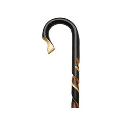 Harvy Unisex Shepherd Style Crook Cane Natural Chestnut -Affordable Gift! Item #DHAR-9105600