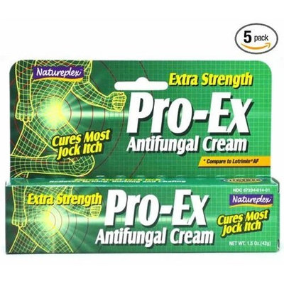 Naturplex (5 Boxes) Pro-Ex Antifungal Cream Clotrimazole 1% 7.5 oz Total