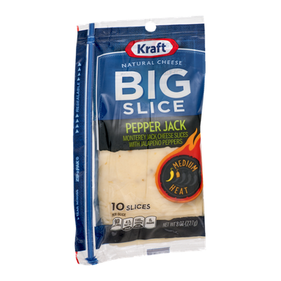 Kraft Big Slice Cheese Slices Pepper Jack - 10 CT