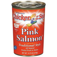 Chicken of the Sea Pink Salmon Traditional Style, 14.75-Ounce Cans (Pack of 4)