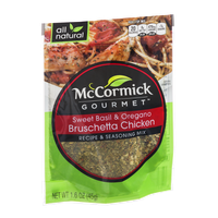 McCormick® Gourmet Sweet Basil & Oregano Bruschetta Chicken Recipe & Seasoning Mix