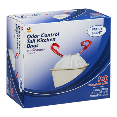 Ahold Odor Control Tall Kitchen Trash Bags