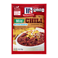 McCormick® Mild Chili Seasoning Mix 30% Less Sodium