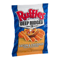 Ruffles® Deep Ridged Potato Chips Bacon & Cheddar Loaded Potato Skins