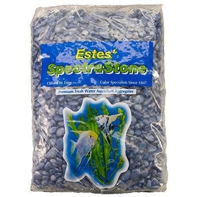 Spectrastone Frosty Blue Aquarium Gravel for Freshwater Aquariums, 5-Pound Bag