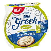 Green Mountain Farms Greek Gourmet Spreadable Cheese Cucumber & Garlic