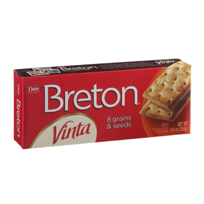 Breton Vinta Crackers with 8 Grains & Seeds