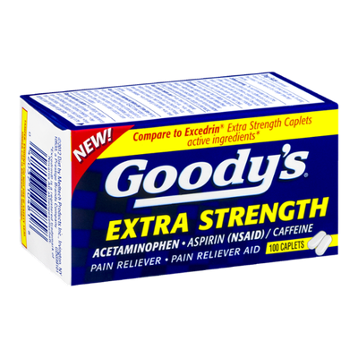Goody's Extra Strength Aspirin Pain Reliever Caplets - 100 CT