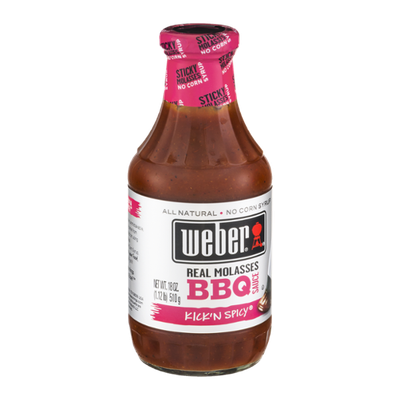 Weber Real molasses BBQ Sauce Kick'n Spicy