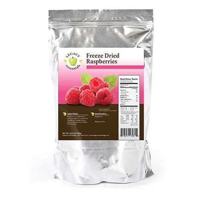 Legacy Premium Food Storage Bulk Dehydrated Raspberries - Essential Emergency Survival Food Supply