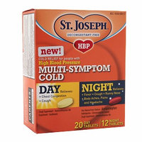 St. Joseph High Blood Pressure Day/Night Multi-Symptom Cold Tablets