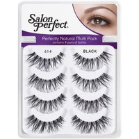 Salon Perfect Perfectly Natural Multi Pack Eyelashes, 614 Black, 4 pr