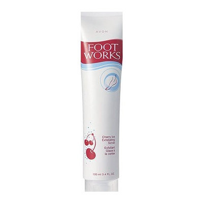 Avon Foot Works Cherry Ice Exfoliating Foot Scrub 3.4 fl oz