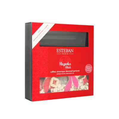 Esteban Magnolia Rose Scented Ceramic Decorative Set