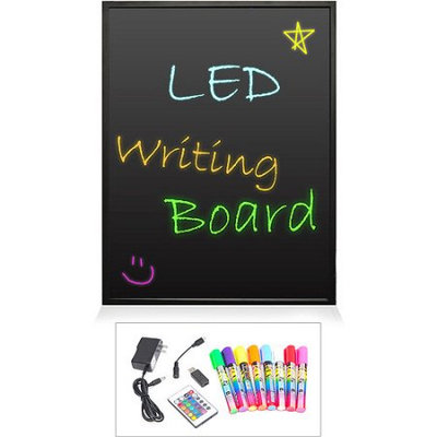 Pyle Audio Pyle Erasable Illuminated LED Writing Board w/ Remote Control and 8 Fluorescent Markers PLWB3040