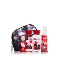 Bath and Body Works Cosmetic Bag Travel Gift Set (Warm Vanilla Sugar)
