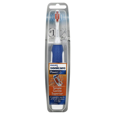 Norelco Consumer Products Co. PowerUp Toothbrush, Battery, 1 toothbrush