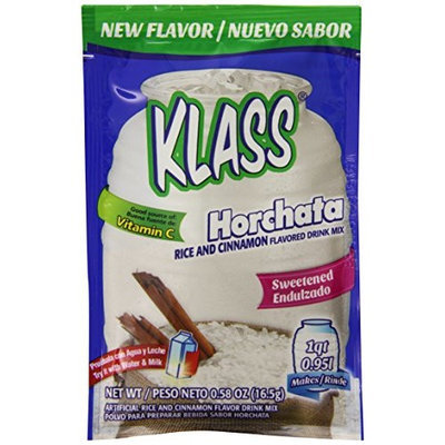 Klass Sweetened Rice Flour Drink Mix, Horchata, 0.58 Ounce (Pack of 96)