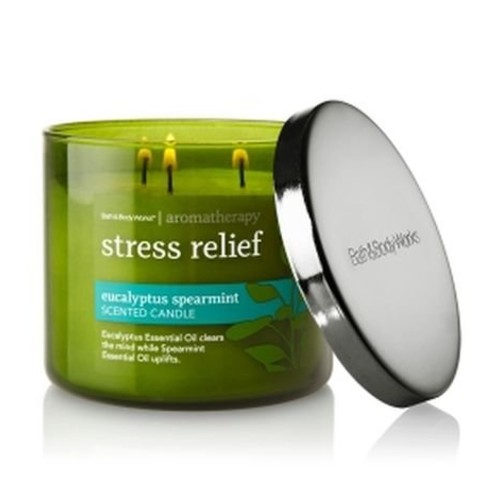 Bath & Body Works Aromatherapy Stress Relief - Eucalyptus Spearmint Scented Candle, 14.5 OZ