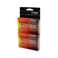 TDK 38630 Superior Grade DVC Camcorder Videotape Cassette 60 Minutes 2/Pack