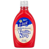 H. Fox Co Fox's U-Bet Vanilla Syrup 20 oz. Squeeze Bottle