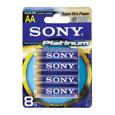 Sony AM3PTB8A AA Alkaline Batteries