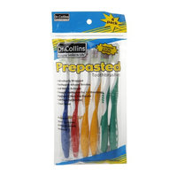 Dr. Collins Prepasted Toothbrushes, 6 ea