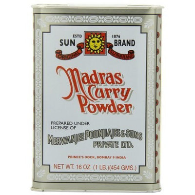 Sun Brand Madras Curry Powder, 16 Ounce Cans (Pack of 4)